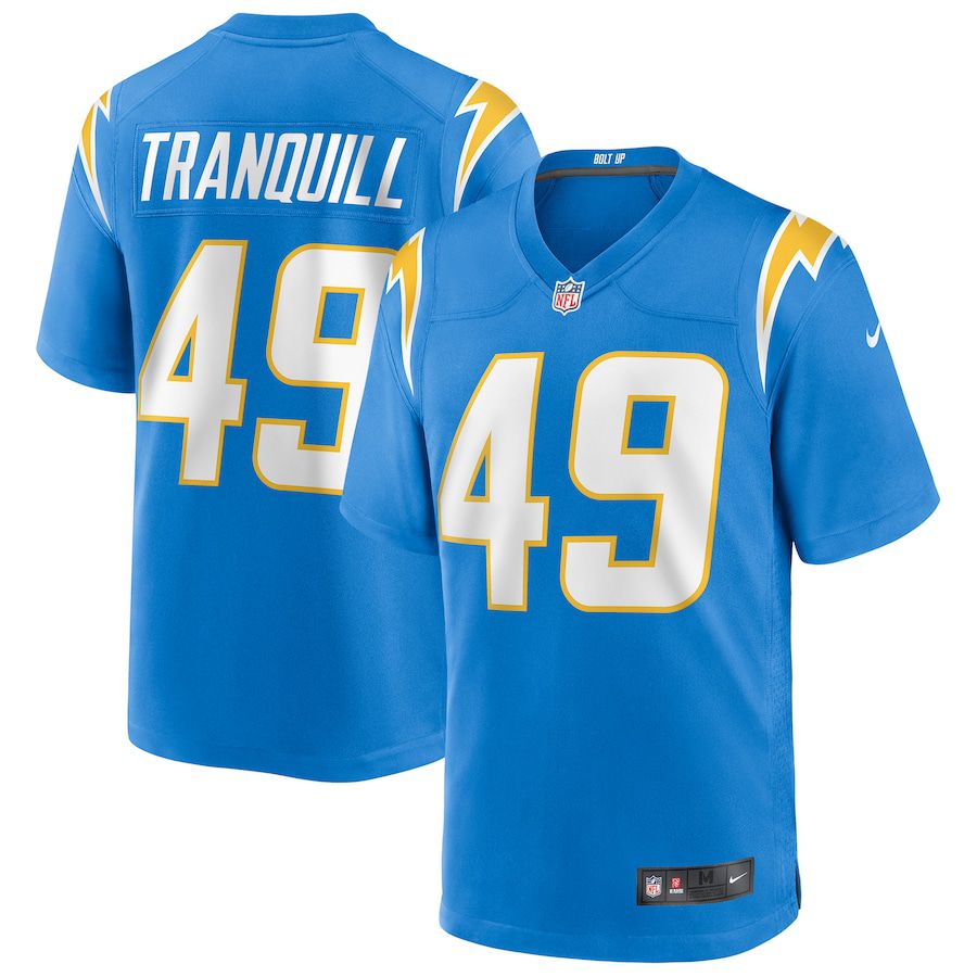 Men Los Angeles Chargers #49 Drue Tranquill Nike Powder Blue Game NFL Jersey->los angeles chargers->NFL Jersey